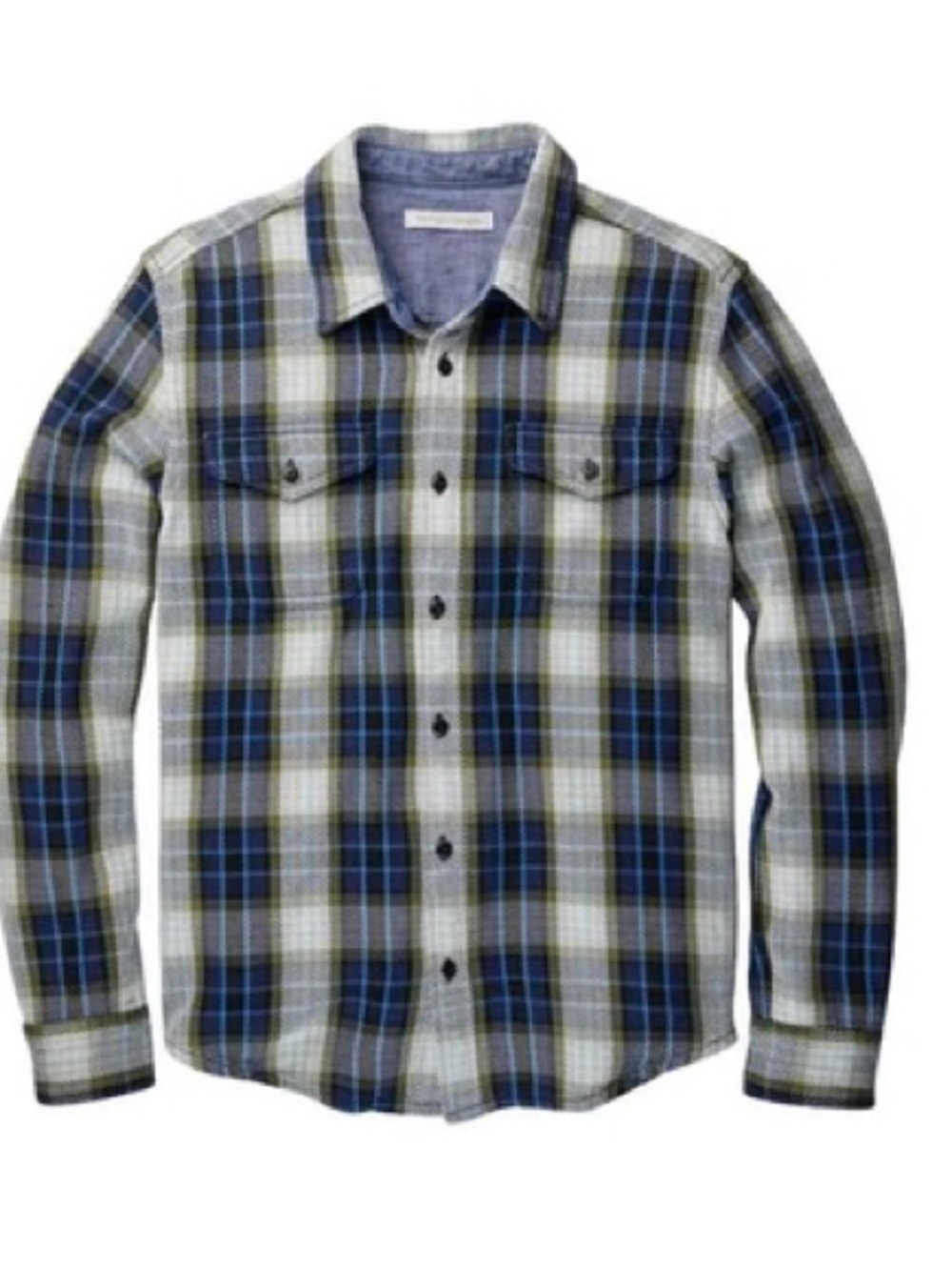 Outerknown Blanket Shirt in Marine Felize Plaid